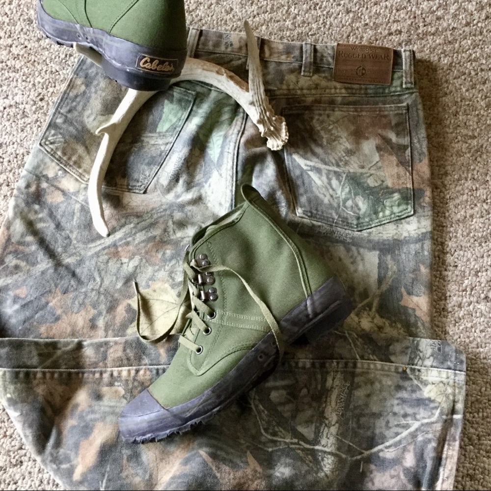 🫒 CABELA'S GREEN OLIVE HIGH TOP FOOTWEAR UniSex Sz 10